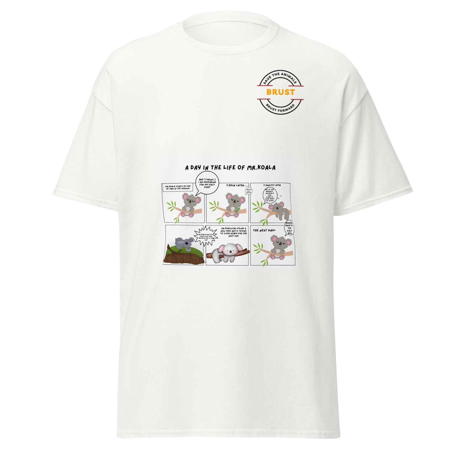 Men's classic tee with a funny comic strip
