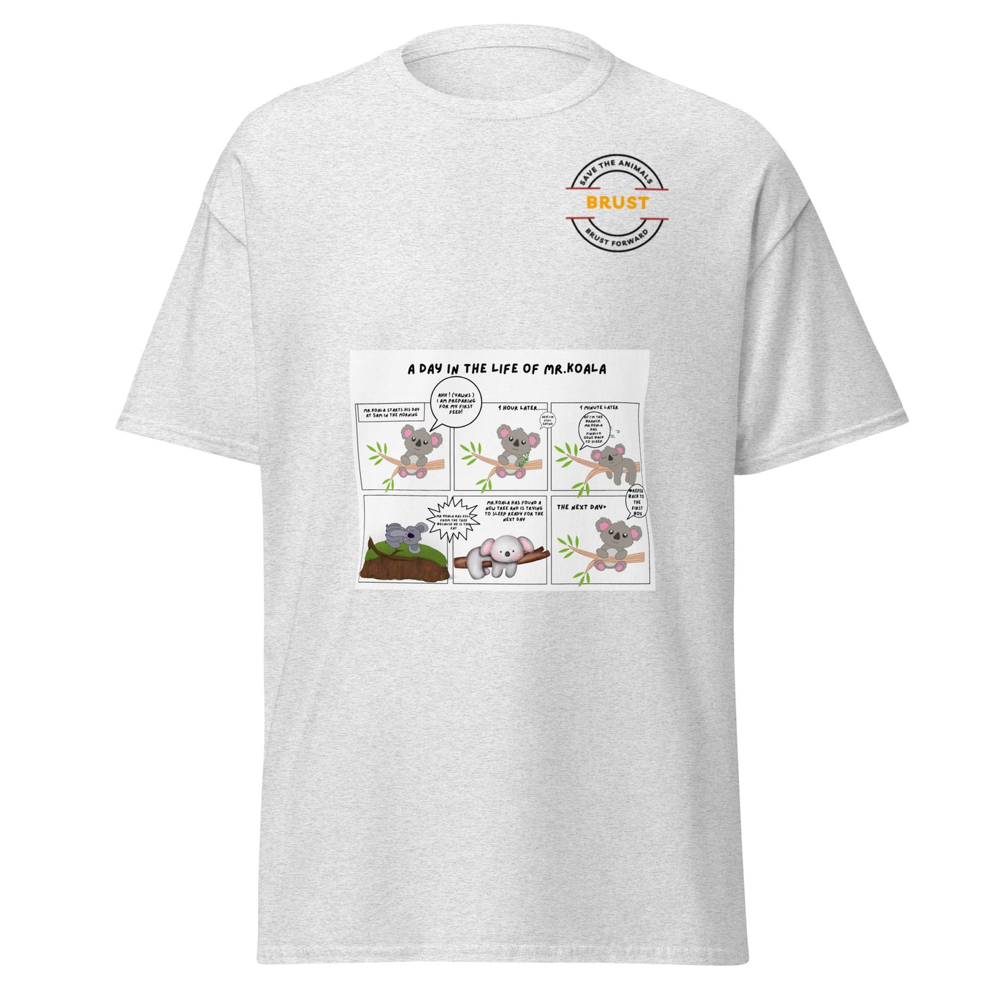 Men's classic tee with a funny comic strip